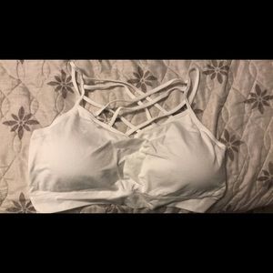 White Strappy Bralette Size XXL Brand is Pretty Seamless